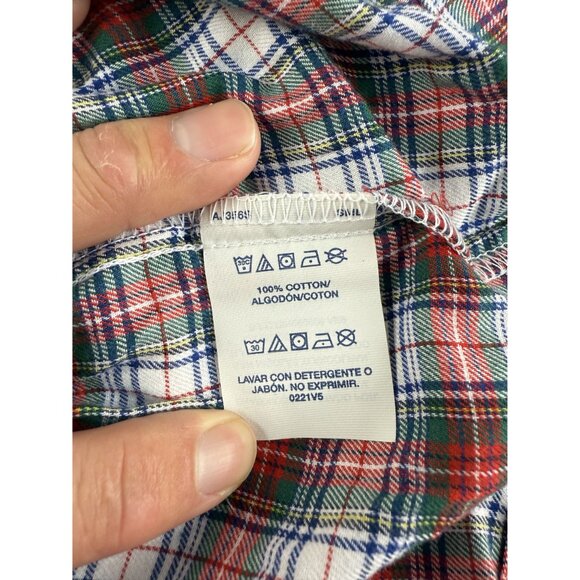 NWOT POLO RALPH LAUREN Sleepwear Mens Medium Red Tartan Plaid Pajama Set PJs $10 - Picture 12 of 16